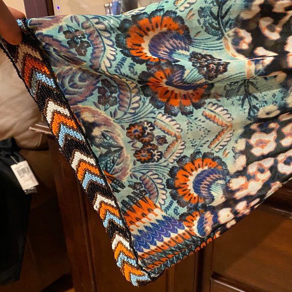 BEBE Beaded Cold Shoulder Mini Dress SZ S - Picture 4 of 10